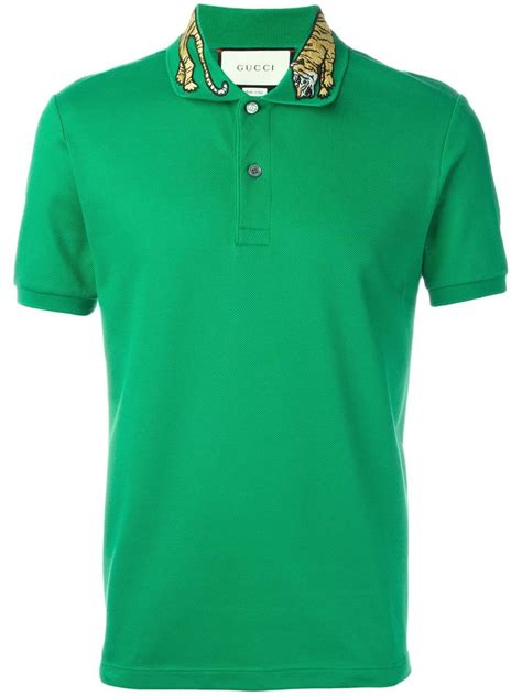 green gucci men clothing|green gucci polo shirt.